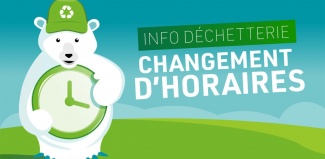 Déchèterie: passage à l'heure d'hiver