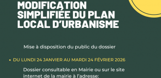 Modification simplifiée du PLU - Mise à disposition du public